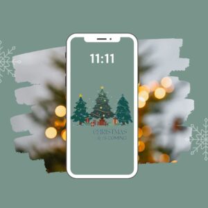 Screensaver Smartphone | Digitaler Download | Weihnachtsdesign