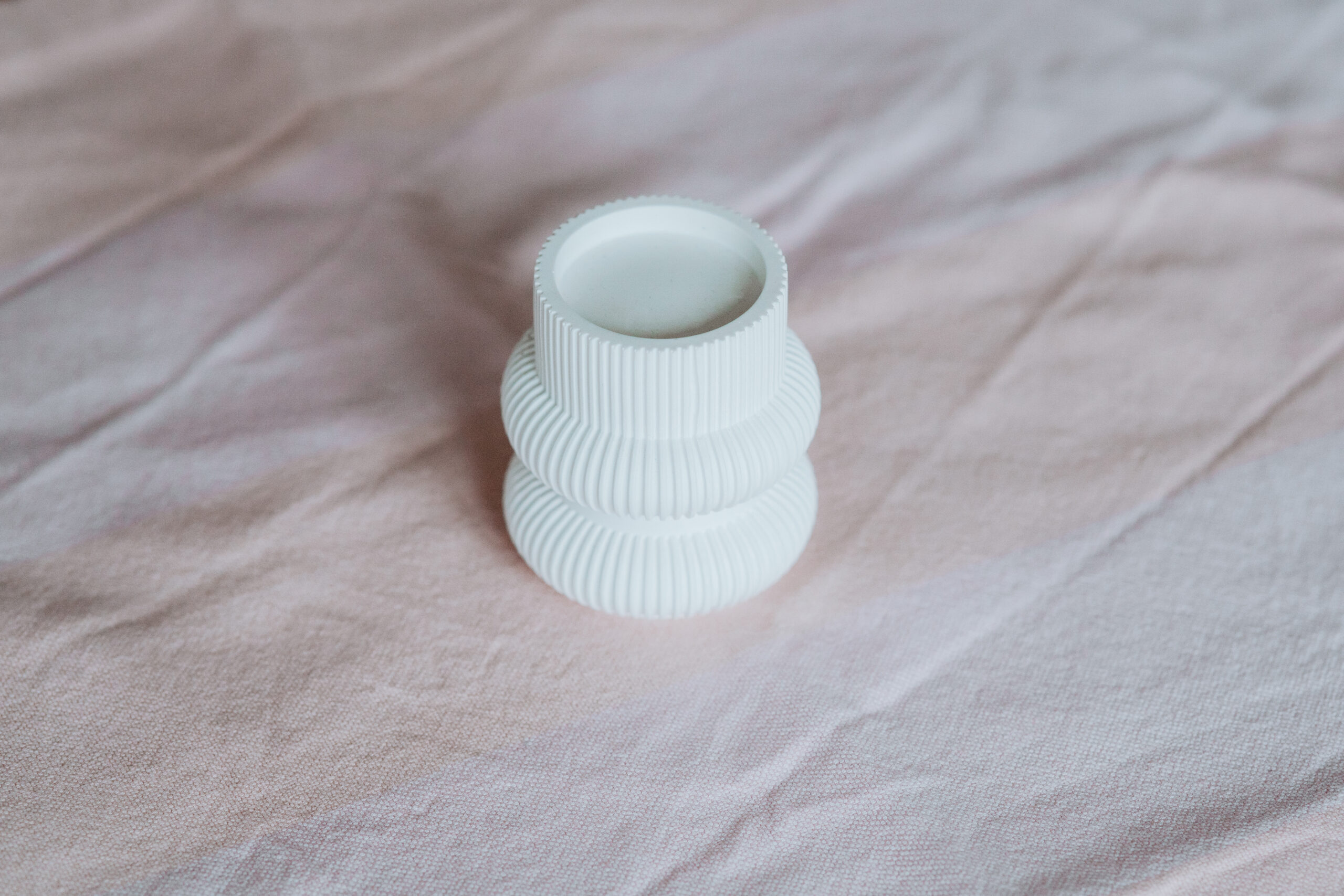 Teelichthalter geriffelt – Bild 2