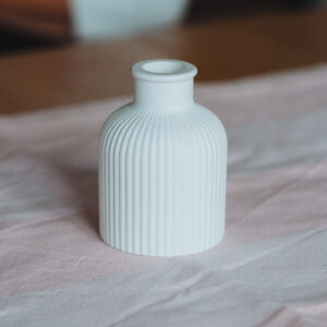 Vase geriffelt für Trockenblumen